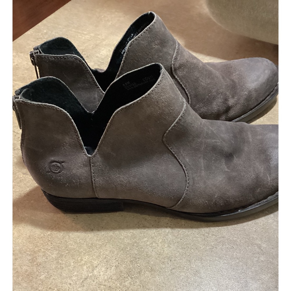 Born Gray Ankle Boots